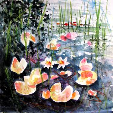 Original Floral Paintings by Kovacs Anna Brigitta