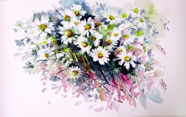 Original Floral Paintings by Kovacs Anna Brigitta