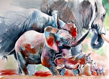 Original Animal Paintings by Kovacs Anna Brigitta