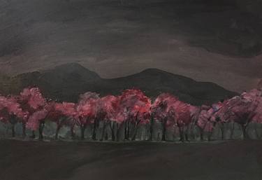 'Cherry trees at dusk, Edinburgh Meadows' thumb