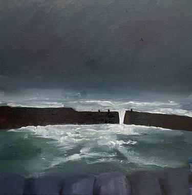 'Cellardyke harbour, dark sky' thumb