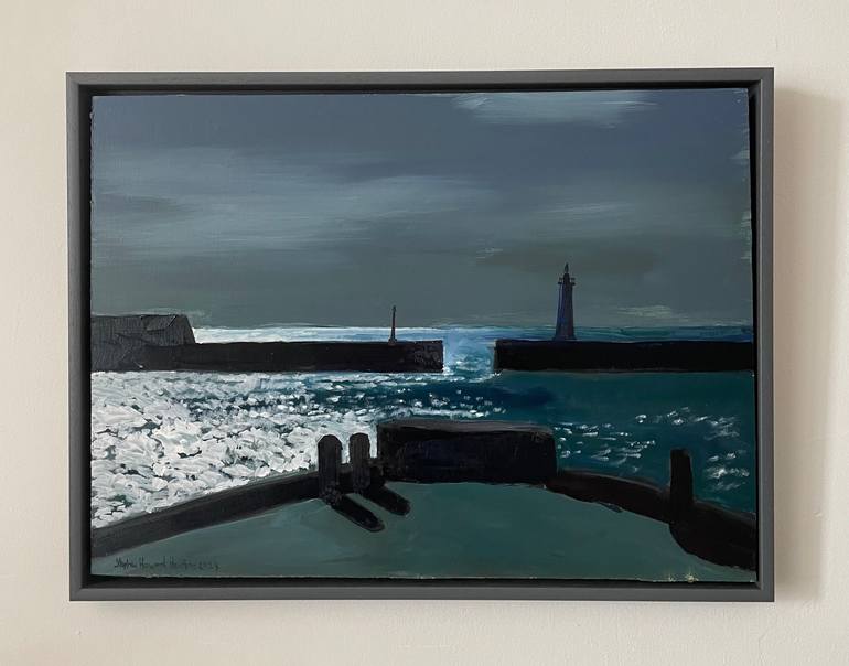 Original Impressionism Seascape Painting by Stephen Howard Harrison