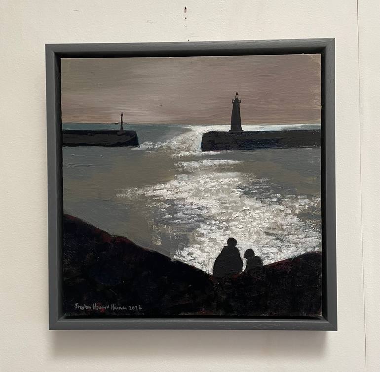 Original Impressionism Seascape Painting by Stephen Howard Harrison