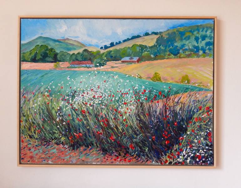 Original Impressionism Landscape Painting by Stephen Howard Harrison