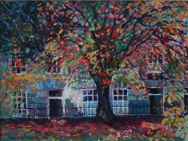 Original Expressionism Tree Painting by Stephen Howard Harrison