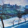 A view from Princes Street, Edinburgh - looking south towards The Mound and The Edinburgh Castle during winter. I am fond of Edinburgh even on gloomy winter days.

Framed to a very high standard and ready to hang on the wall.