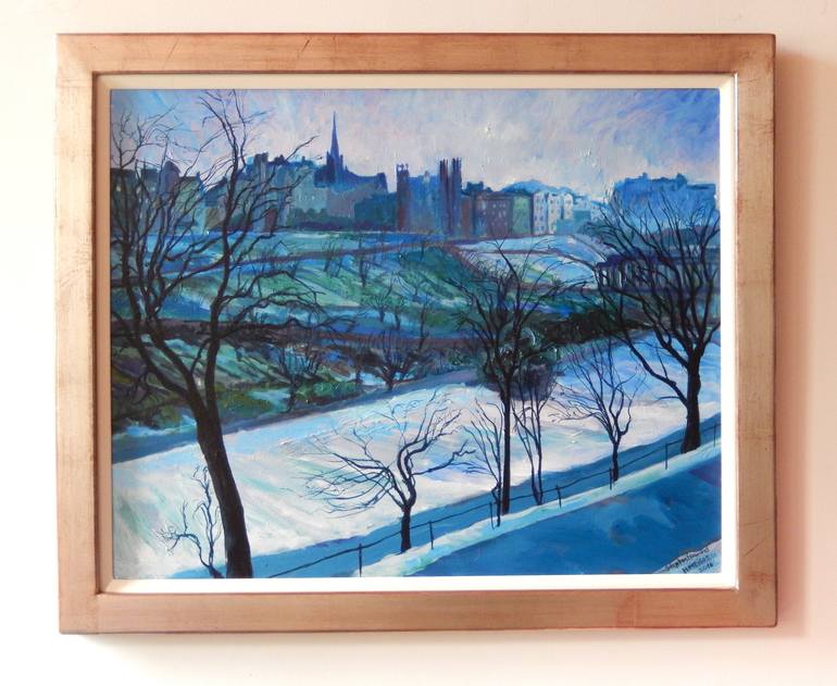 Original Impressionism Cities Painting by Stephen Howard Harrison