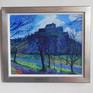 The magnificent Edinburgh Castle, an iconic image of Edinburgh. Painting it helps me able to keep seeing it fresh and new. It is ever changing in different seasons and different light.
Framed to a very high standard by one of Edinburgh's top framers. Ready to hang on the wall.