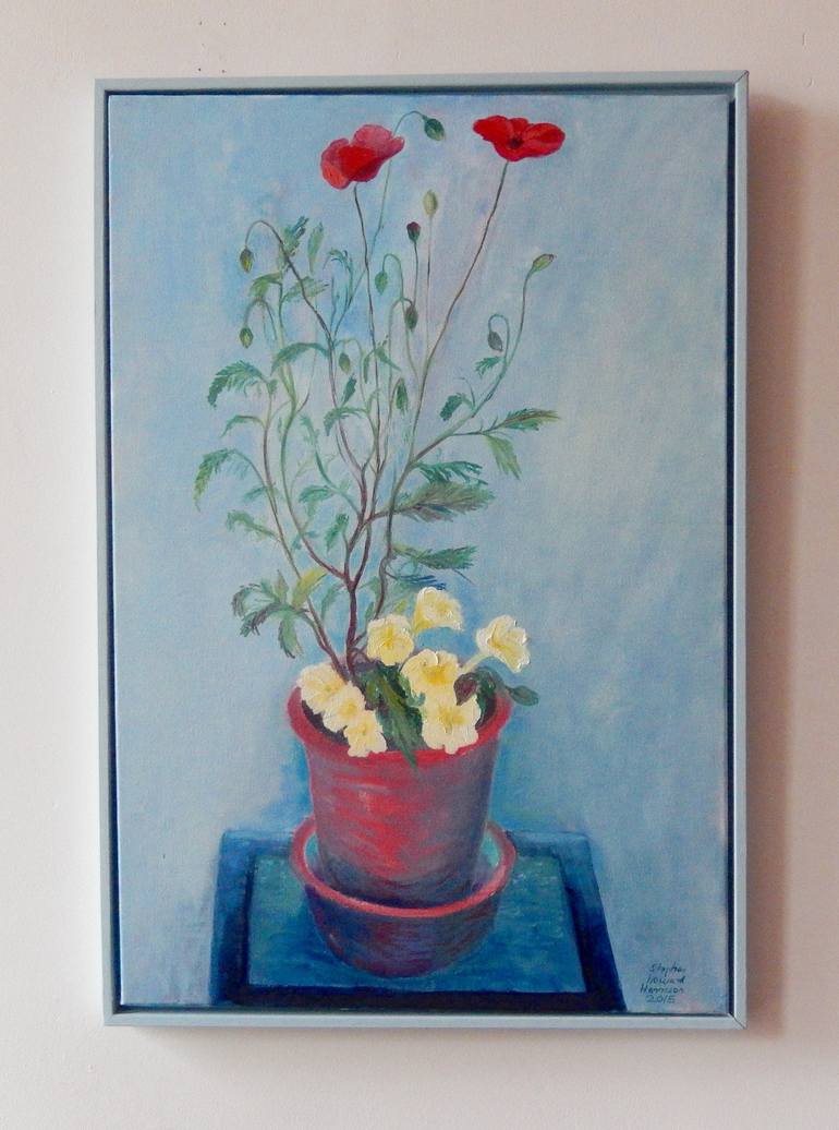 Original Impressionism Floral Painting by Stephen Howard Harrison