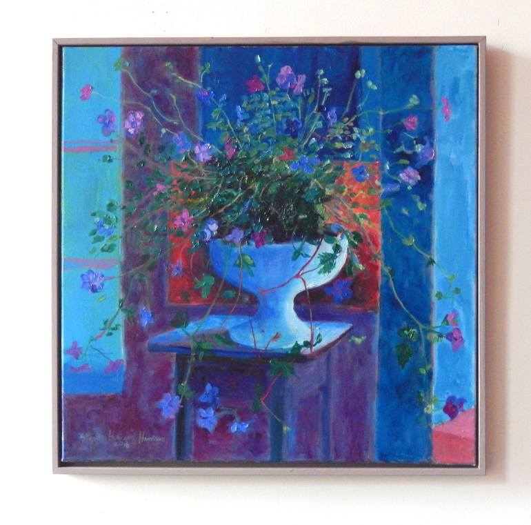 Original Impressionism Floral Painting by Stephen Howard Harrison