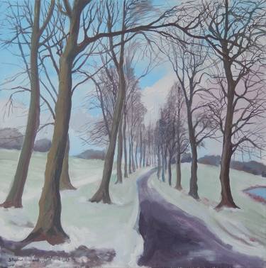 Winter trees, Inverleith Park Edinburgh. thumb