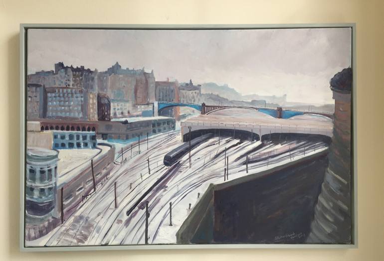 Original Impressionism Cities Painting by Stephen Howard Harrison