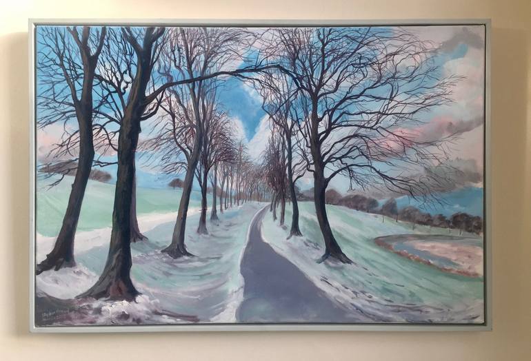 Original Impressionism Tree Painting by Stephen Howard Harrison