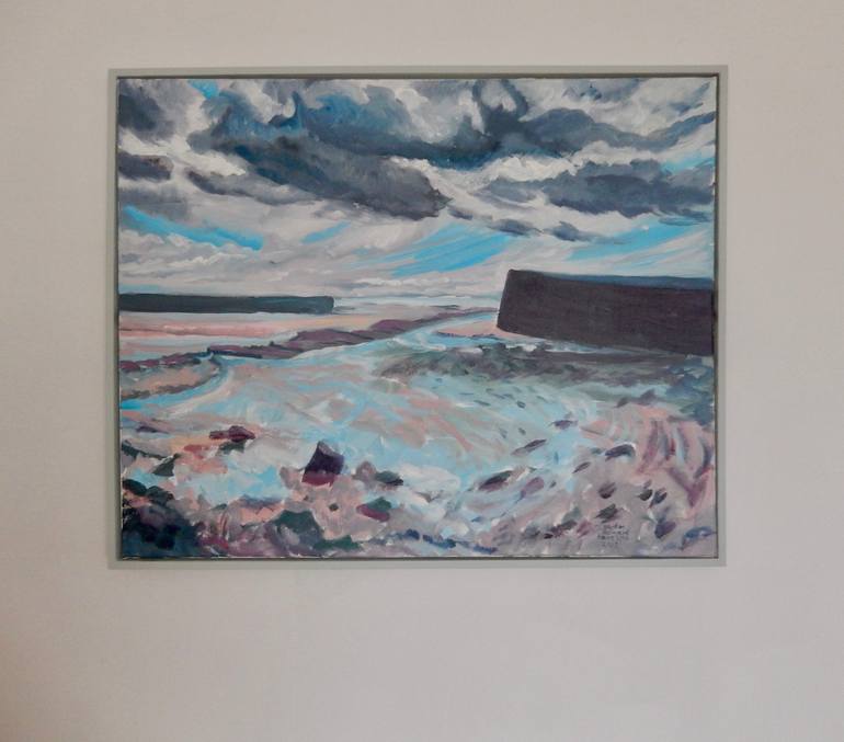 Original Impressionism Seascape Painting by Stephen Howard Harrison