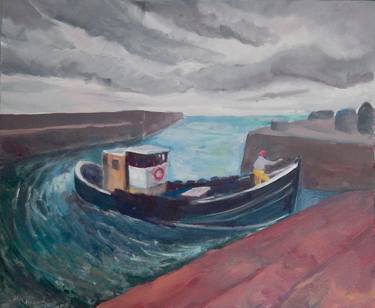 Original Impressionism Boat Paintings by Stephen Howard Harrison