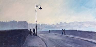 'Crossing The Dean Bridge, Edinburgh on a misty Winters day'. thumb