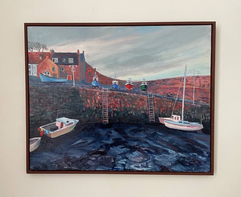 Original Impressionism Boat Painting by Stephen Howard Harrison
