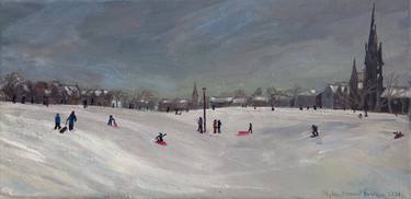 'Winter scene, The Meadows, Edinburgh' thumb