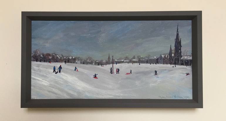 Original Impressionism Cities Painting by Stephen Howard Harrison