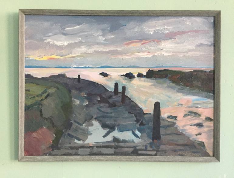 Original Impressionism Seascape Painting by Stephen Howard Harrison
