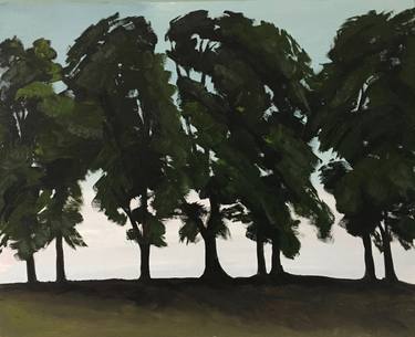 'Summer trees against the light, Inverleith Park, Edinburgh' thumb