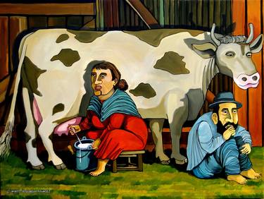 Print of Figurative Rural life Paintings by Leonardo Sepulveda