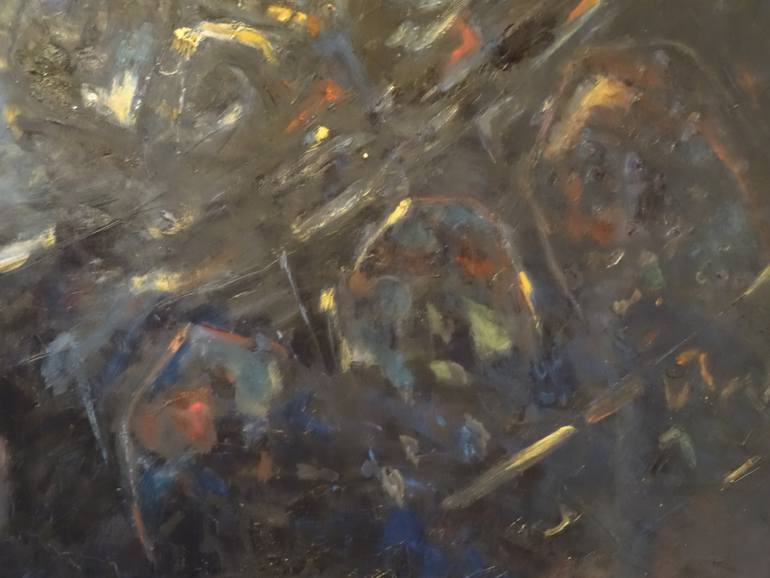 Original Abstract Architecture Painting by Roya Mansourkhani