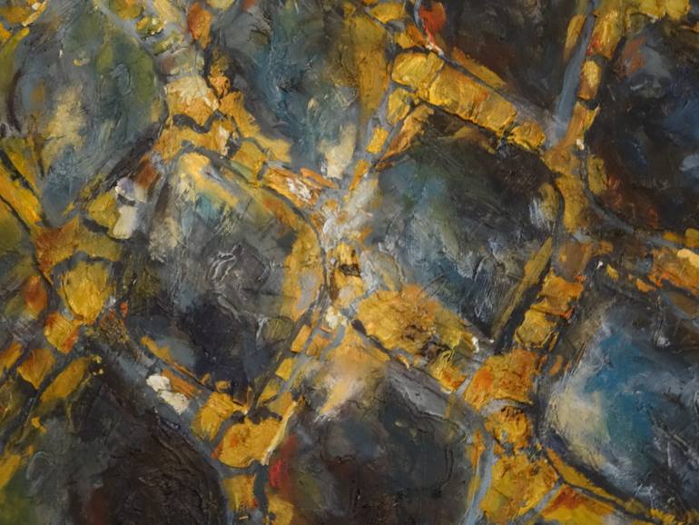 Original Abstract Architecture Painting by Roya Mansourkhani