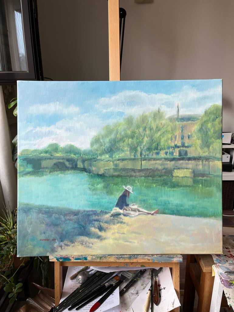 Original Contemporary Nature Painting by Linda 刘雁之