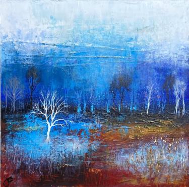 Original Abstract Expressionism Landscape Paintings by Jo Starkey