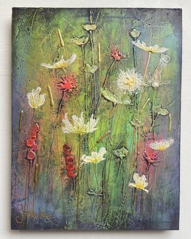 Original Abstract Floral Paintings by Jo Starkey