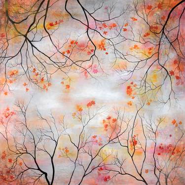 Print of Abstract Expressionism Tree Paintings by Jo Starkey
