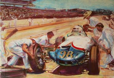 Print of Figurative Car Paintings by Andrew McGeachy
