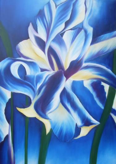 Original Abstract Floral Paintings by Stephen Clary