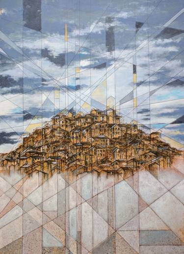 Original Abstract Architecture Paintings by Stephen Clary