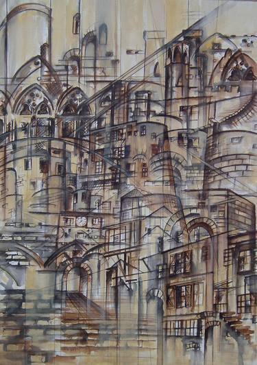 Original Abstract Architecture Drawings by Stephen Clary