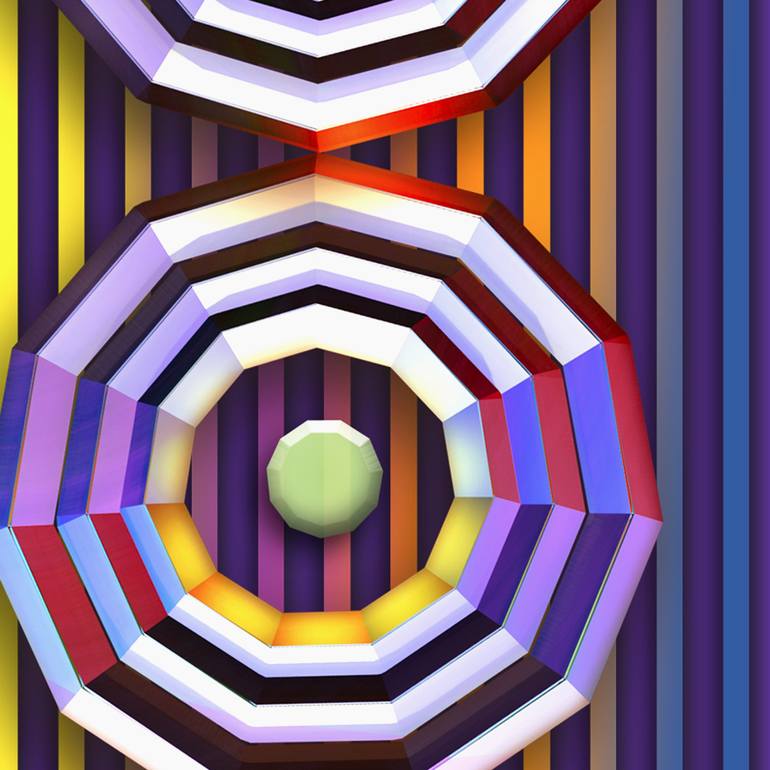 Original Contemporary Abstract Digital by Jean Constant