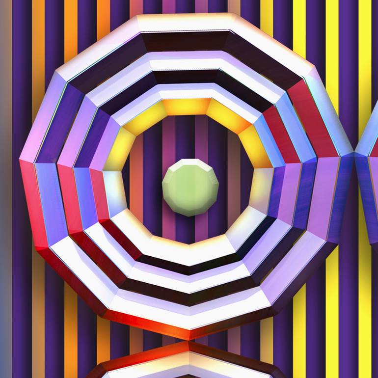 Original Contemporary Abstract Digital by Jean Constant