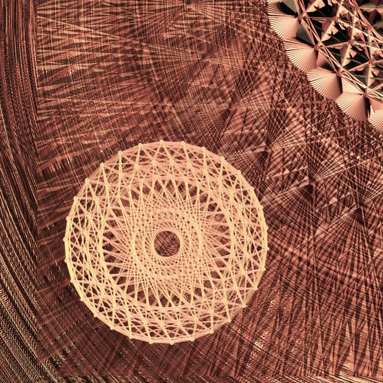 Original Abstract Geometric Digital by Jean Constant