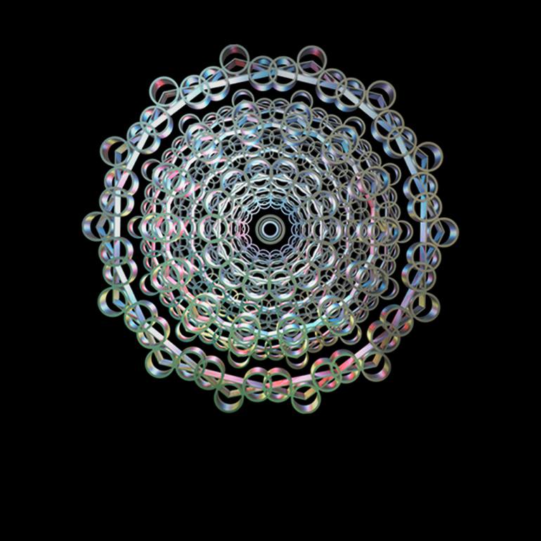 Original Abstract Geometric Digital by Jean Constant