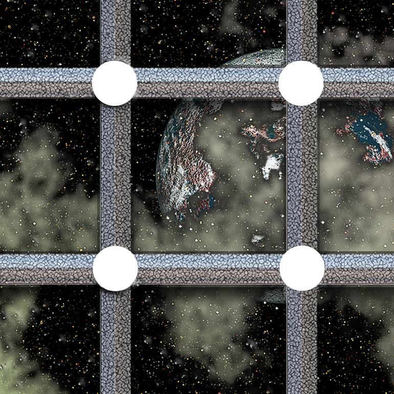 Original Conceptual Science/Technology Mixed Media by Jean Constant