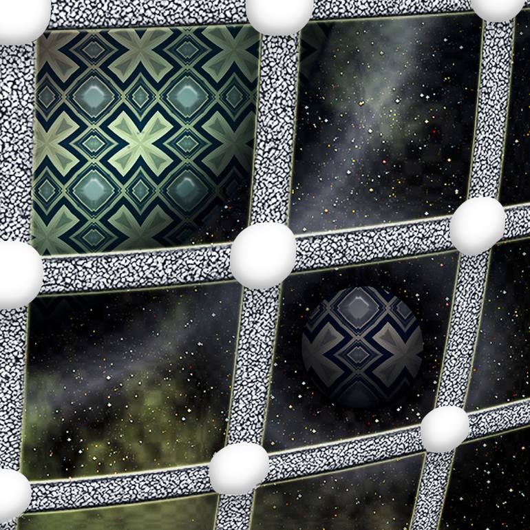 Original Conceptual Science/Technology Mixed Media by Jean Constant