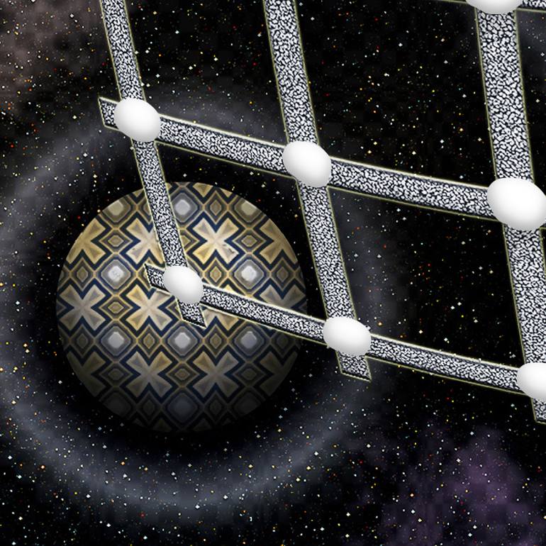 Original Conceptual Science/Technology Mixed Media by Jean Constant