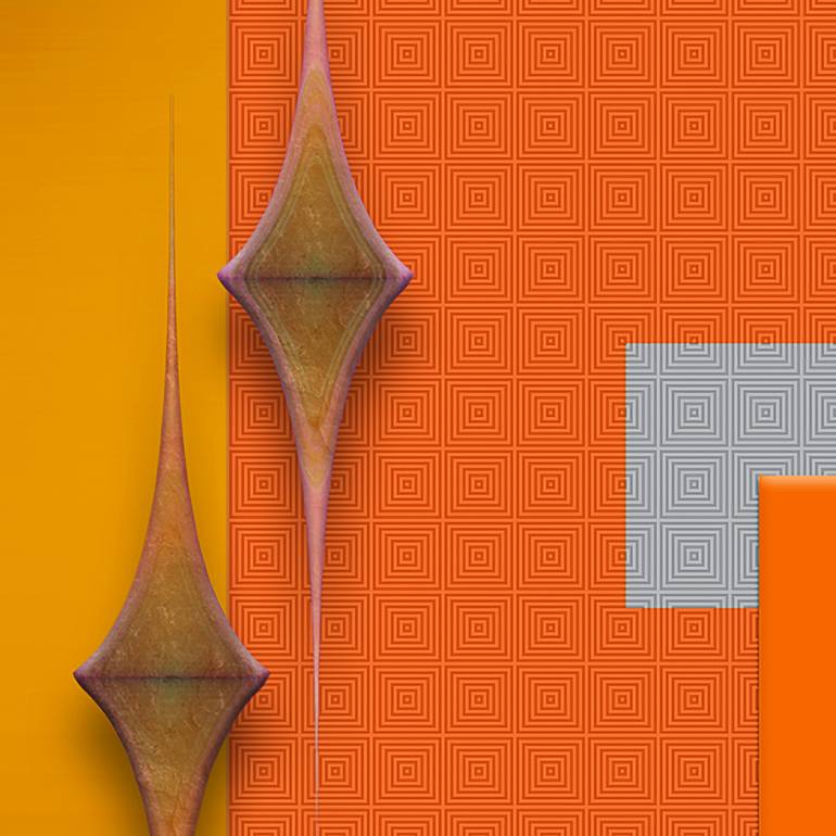 Original Conceptual Science/Technology Mixed Media by Jean Constant