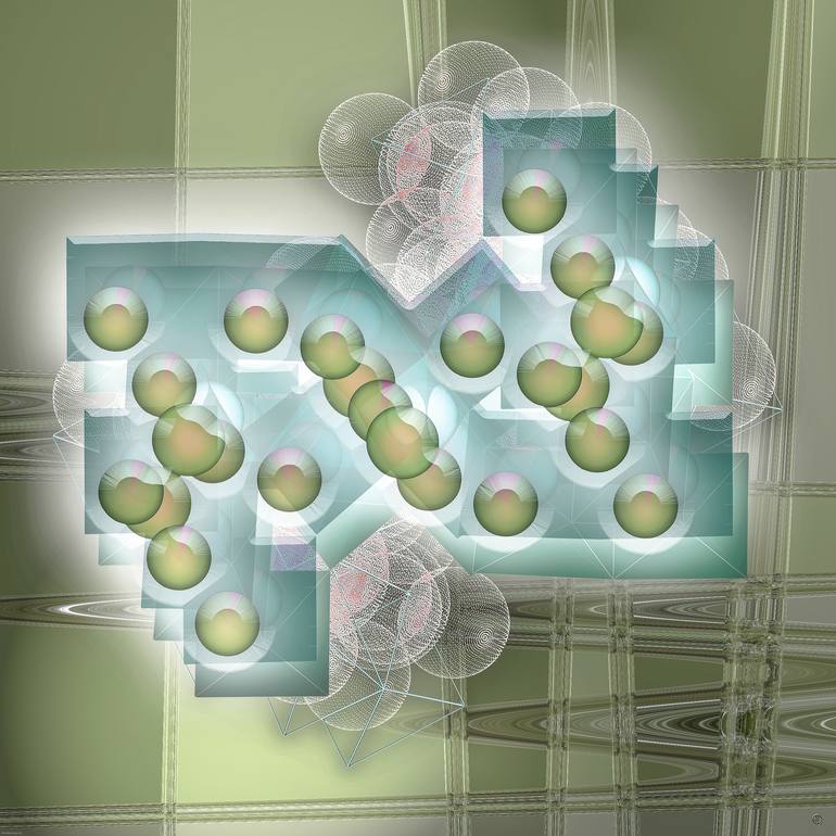 5-dimensional cube Digital by Jean Constant | Saatchi Art