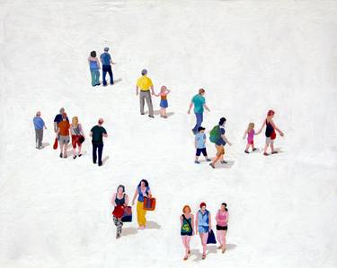 Print of People Paintings by Luciana Mathioudakis