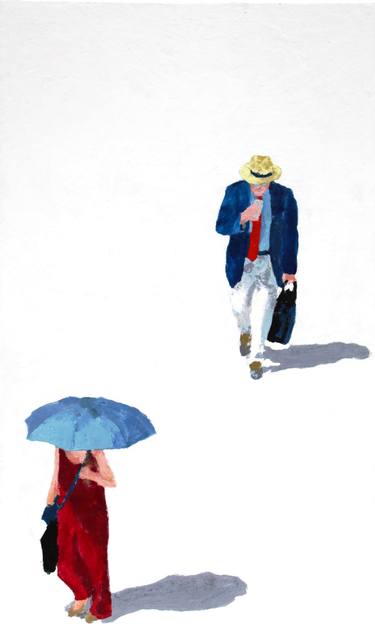 Print of People Paintings by Luciana Mathioudakis