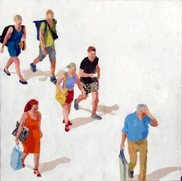 Print of Figurative People Paintings by Luciana Mathioudakis