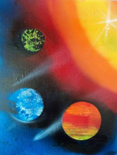 Print of Outer Space Paintings by Linda Lin