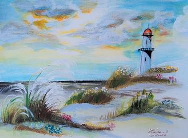 Original Fine Art Beach Paintings by Linda Lin